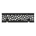 Grille en fonte Voronoi revêtement KTL, pour Swissdrain NW 100