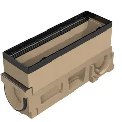 Collecteur/dessableur pour Swissdrain 100, avec préformées latérales sans sortie